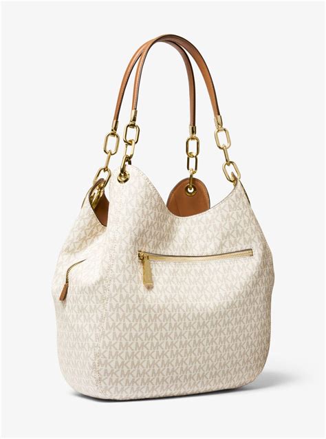 michael kors lillie lg shoulder tote acorn|Michael Michael Kors Lillie Large Chain Shoulder Tote.